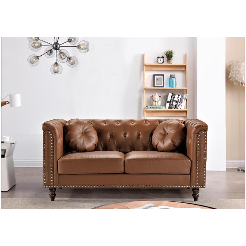 S5698-L BROWN FAUX LEATHER